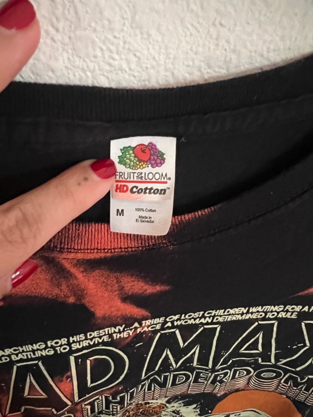 NWOT Mad Max Beyond Thunderdome Graphic Tie-Dye Tee - Black & Orange - Picture 3 of 3